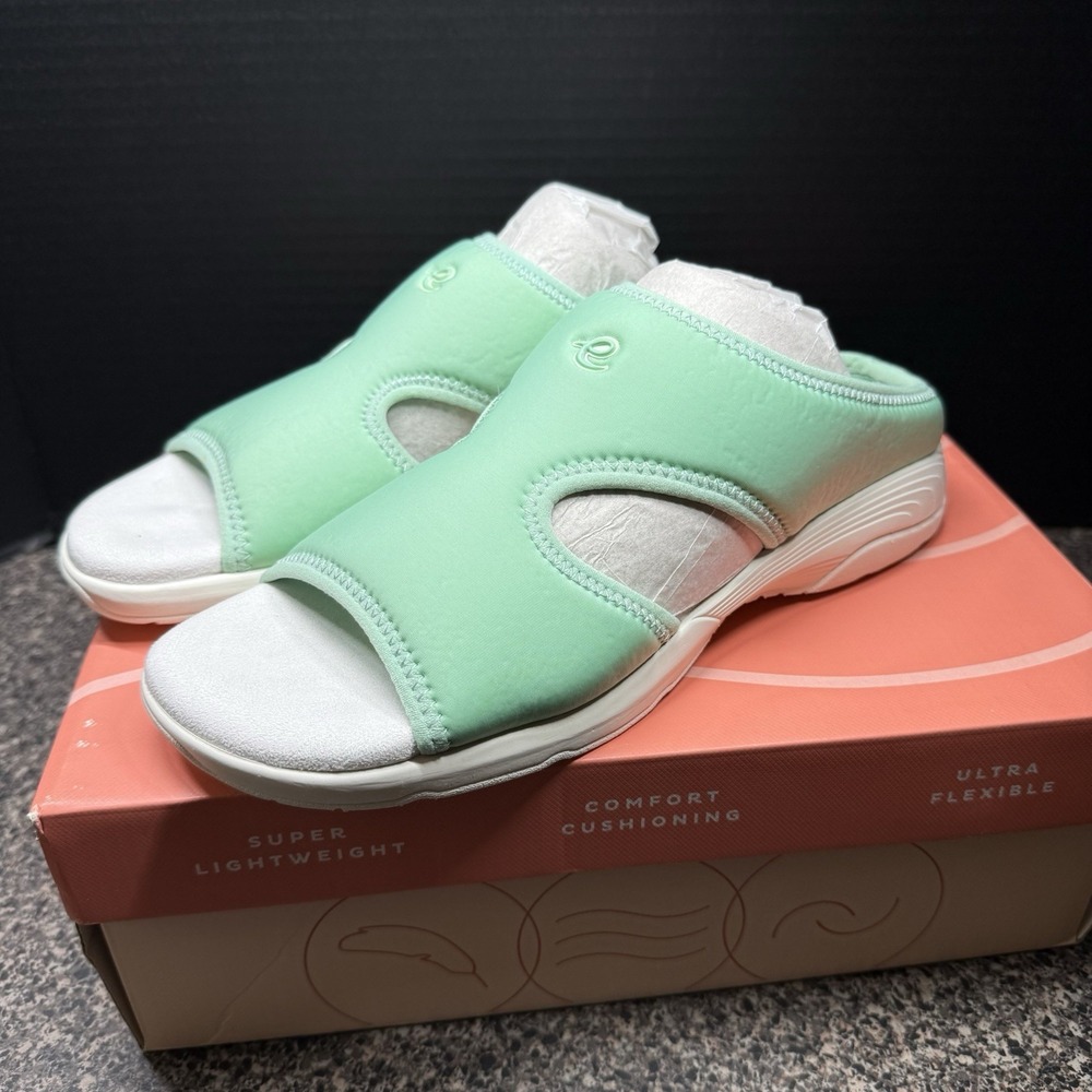 Easy Spirit Slide Sandals Light Mint Green‎ Women's Size 9M Trudi2-HS Comfort